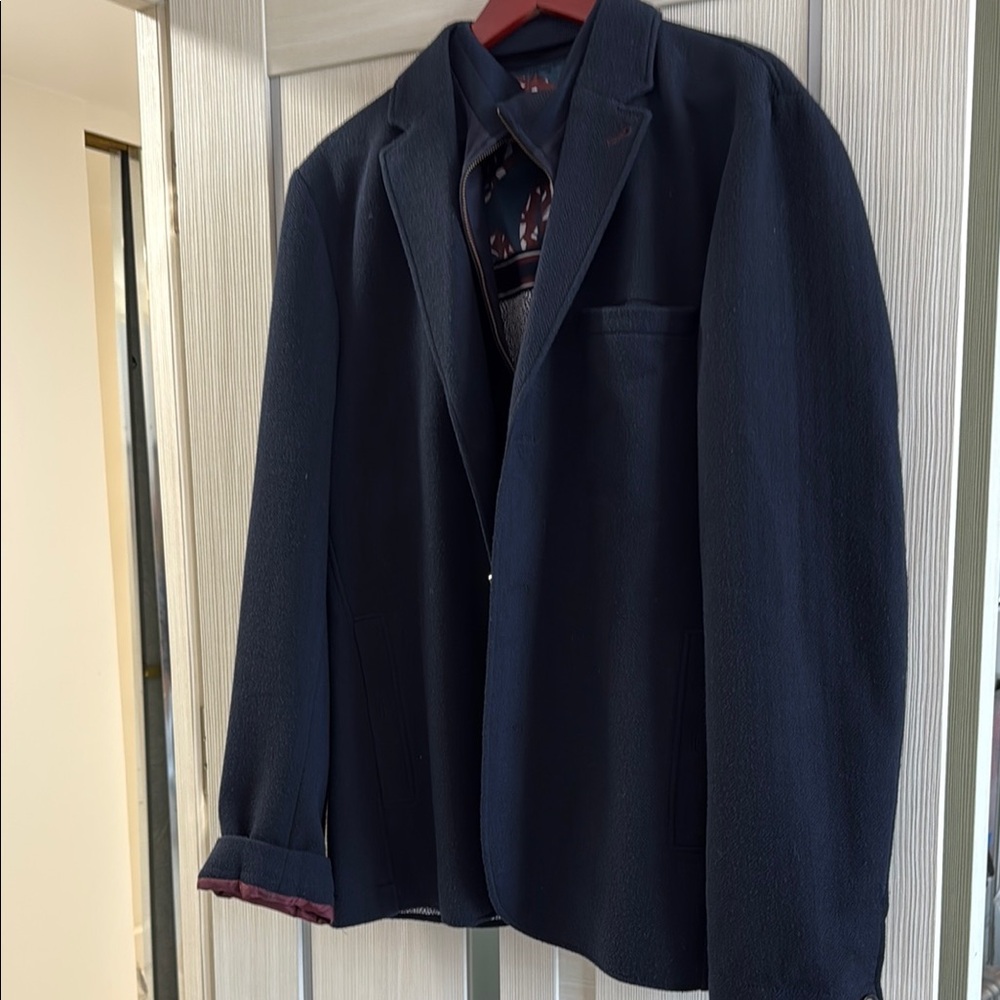 Ted Baker Blue Sport Coat with Modern Silhouette